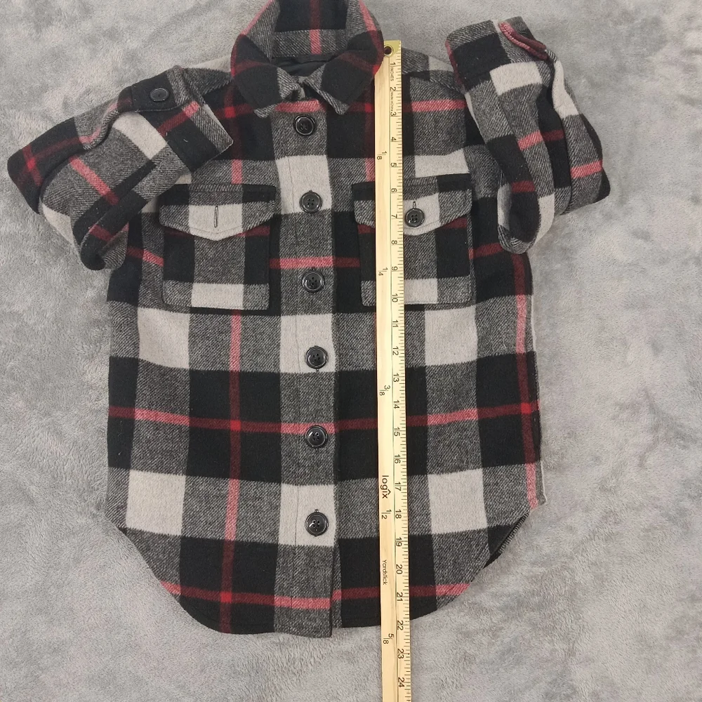 GAP Kids Black and White Plaid  Flannel Shirt Size XS. Kids 4-5 Years - Picture 11 of 14